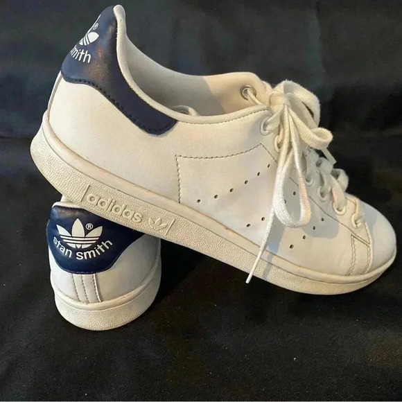Adidas Stan Smith Women’s Sneakers White with Navy size 7 - Picture 3 of 12
